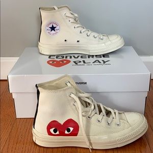 Comme des Garcon x Converse Off-White High Top